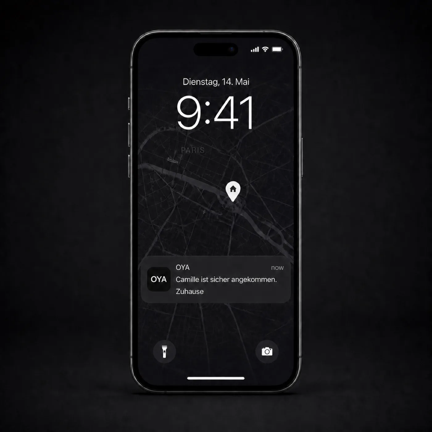 App UI: place alert notification