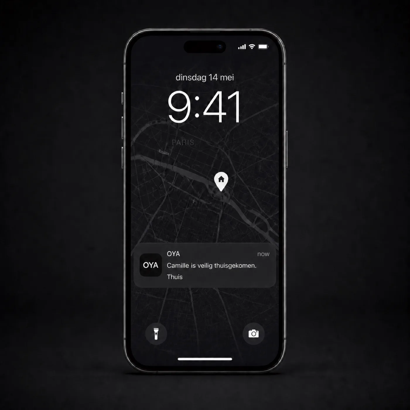 App UI: place alert notification