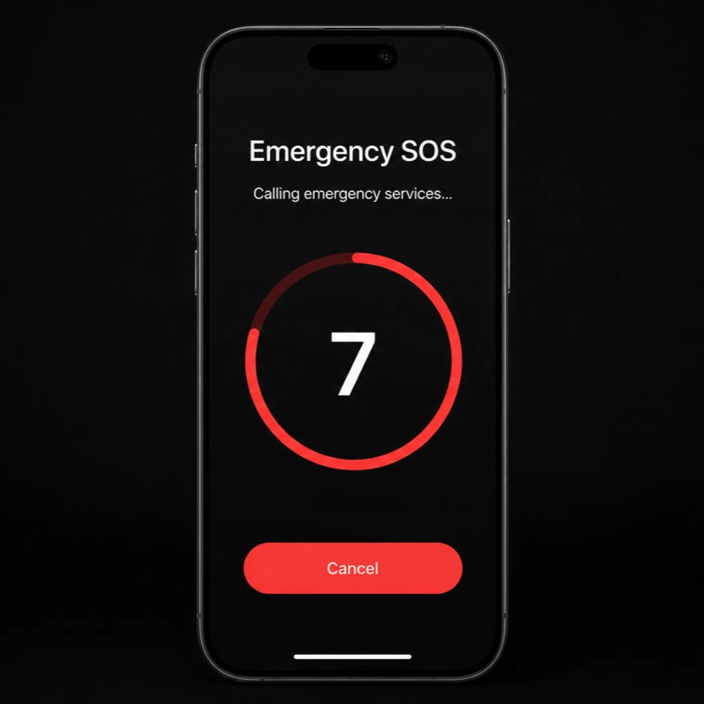App UI: SOS alert screen