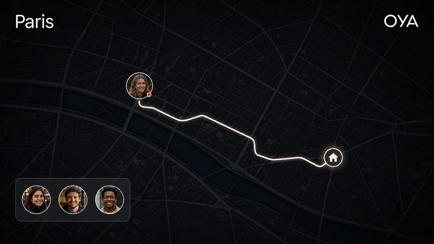 Highlight: live location on a map