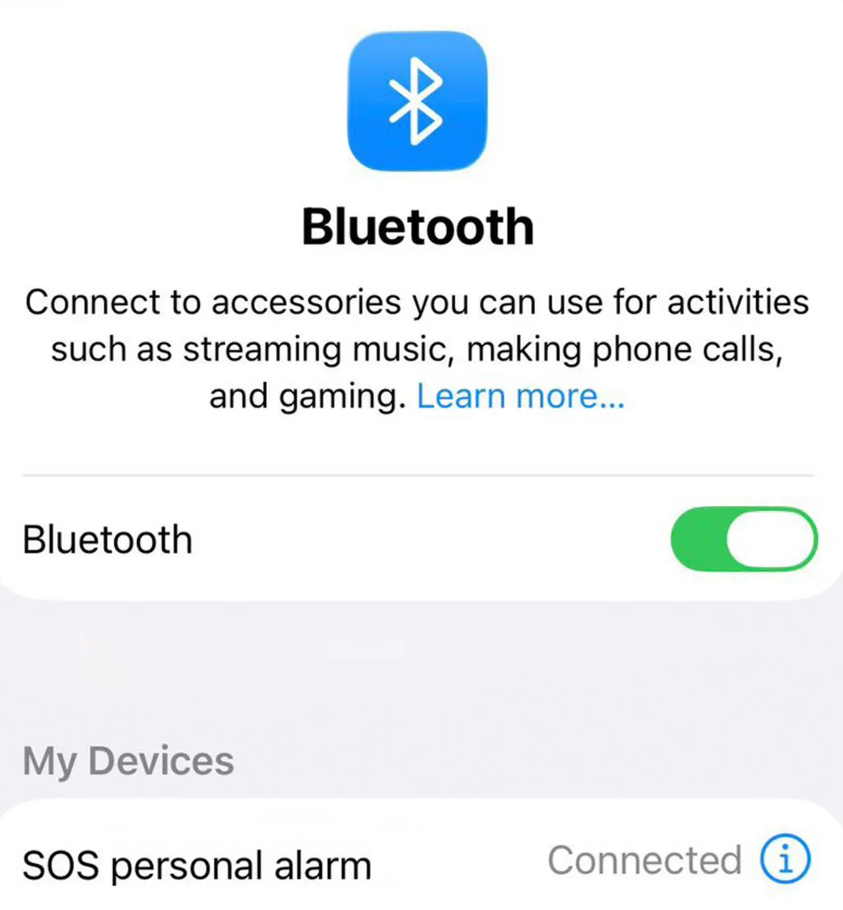 iPhone: Pair over Bluetooth